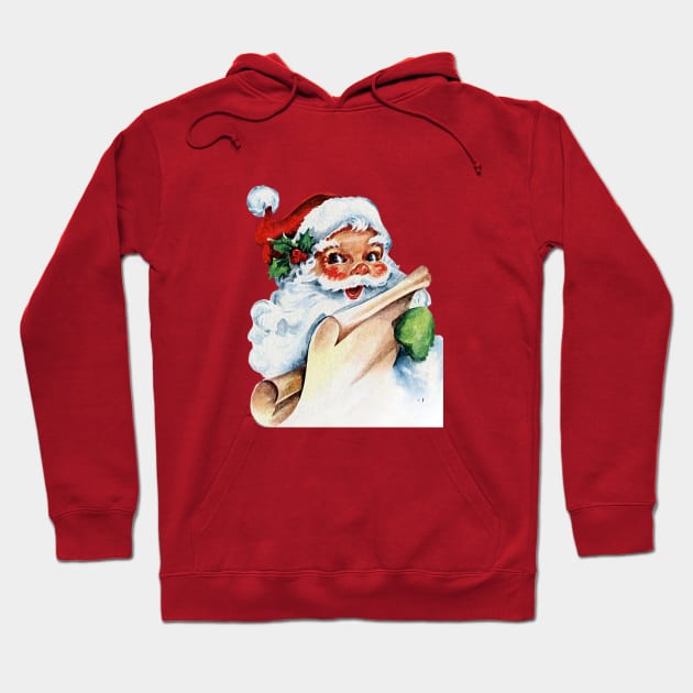 Basic Vintage Santa Claus Hoodie by The Sparkle Report